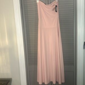 Norma Kamali Strapless Pink Dress